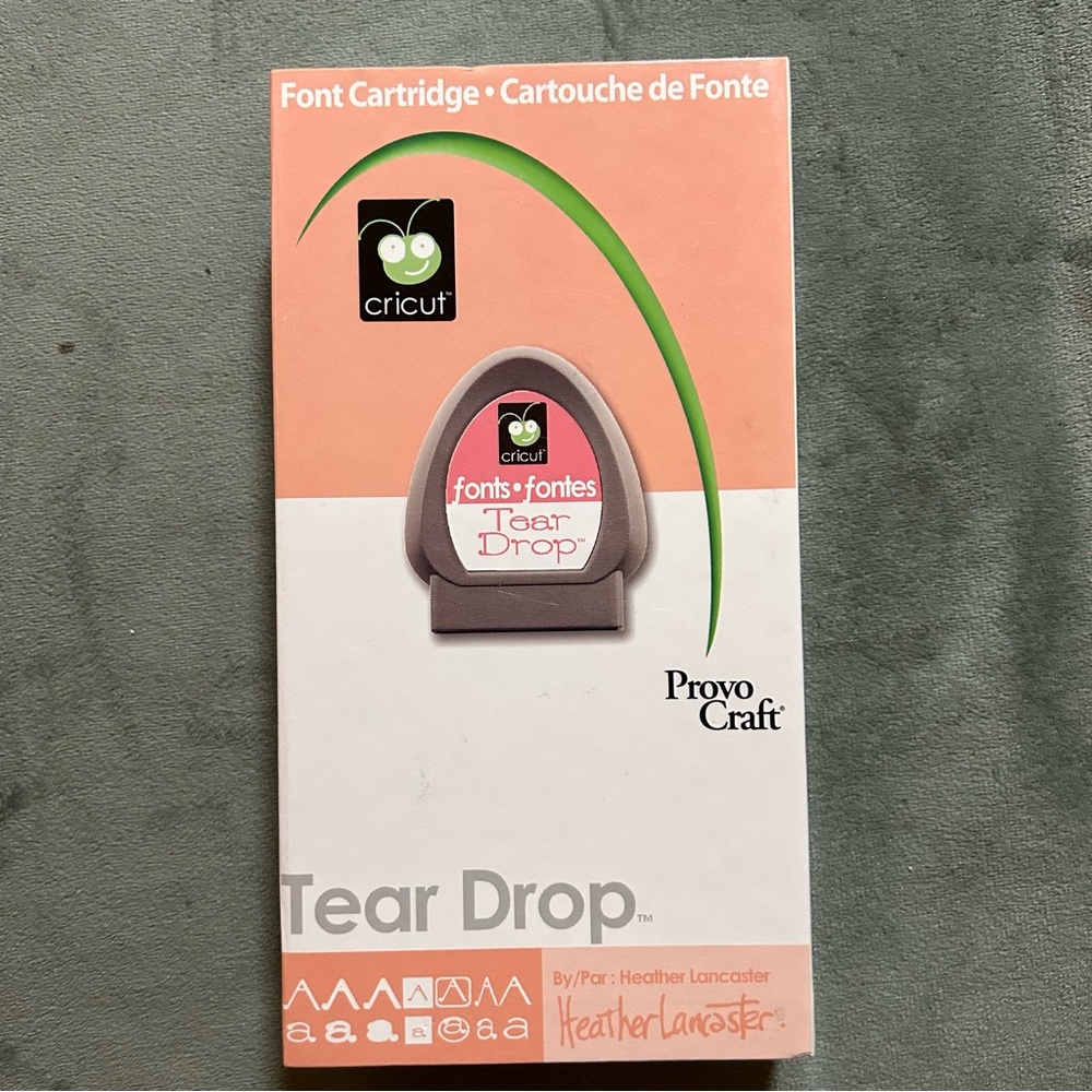 Cricut TEAR DROP font